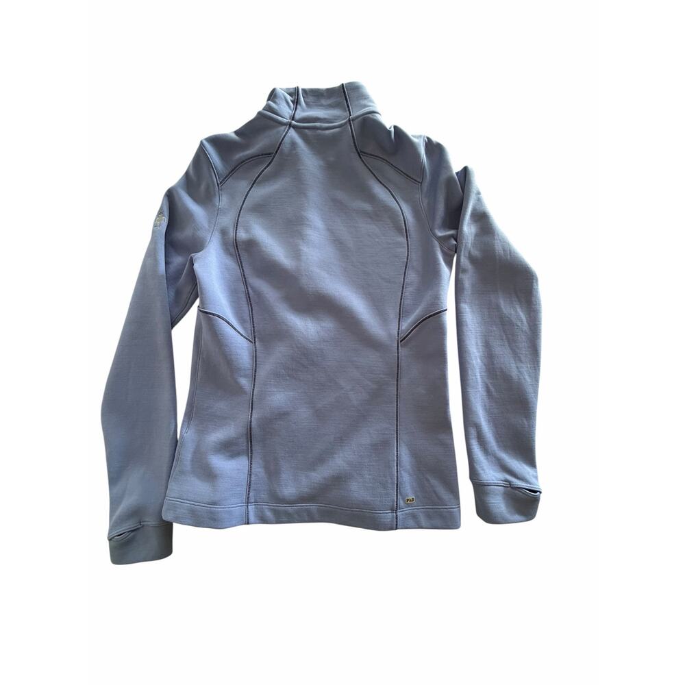 Smartwool PhD Merino Wool Full Zip Jacket XS Lavender Blue Gorpcore Hiking Apres - Picture 5 of 8